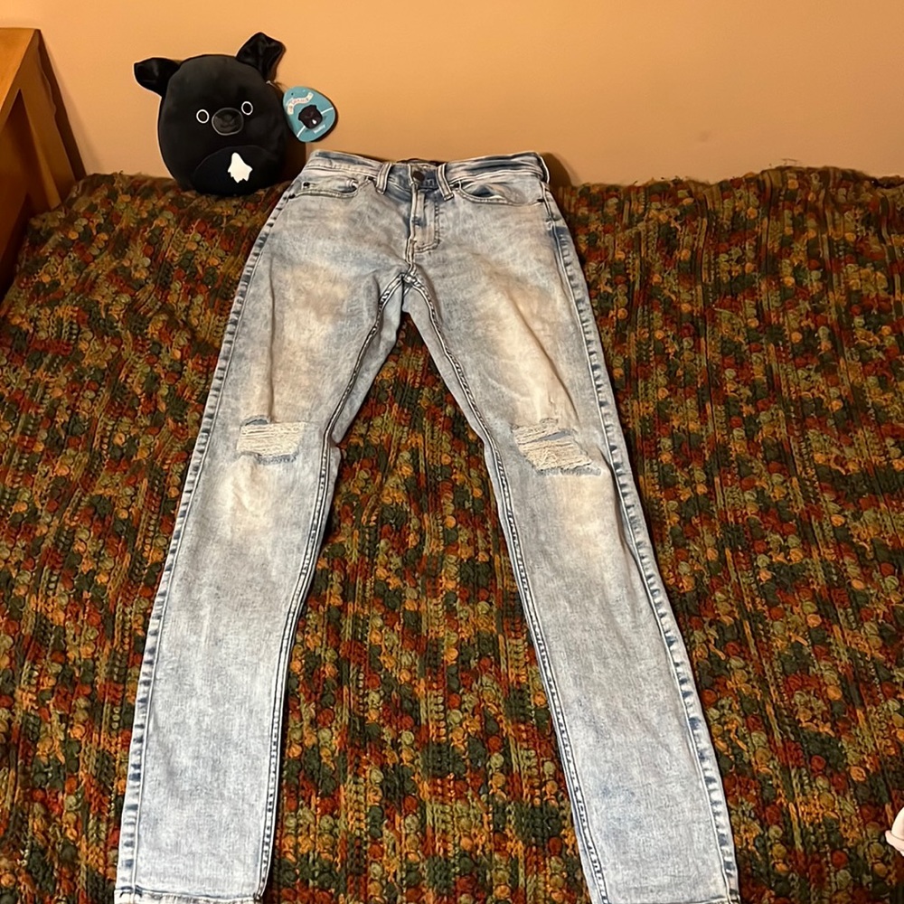 Hollister stacked skinny jeans